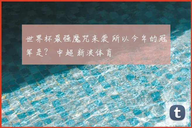 世界杯最强魔咒来袭 所以今年的冠军是？ 中超 新浪体育