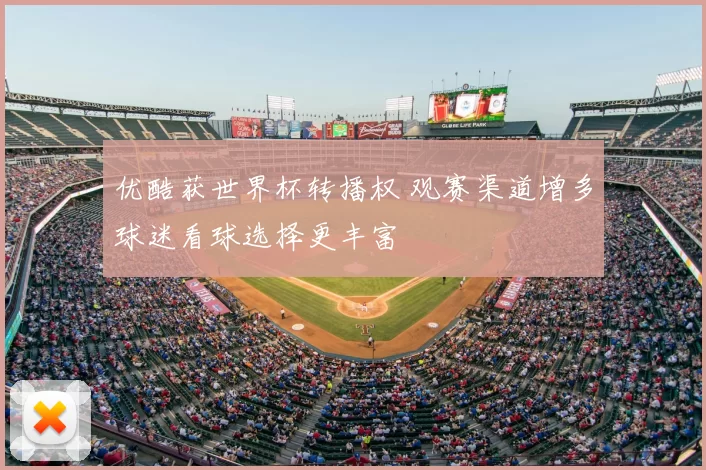 优酷获世界杯转播权 观赛渠道增多球迷看球选择更丰富